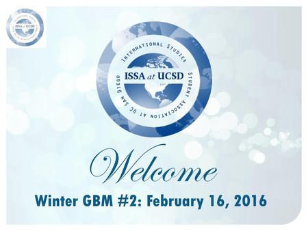 Welcome Winter GBM #2: February 16, 2016