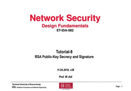 RSA Public-Key Secrecy and Signature