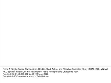 Figure 2 Pain intensity over 8 hours