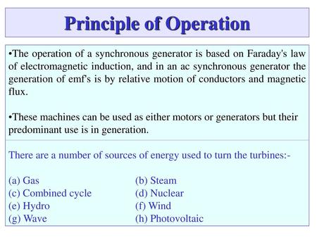 Principle of Operation