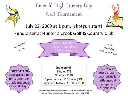 Emerald High Literacy Day Golf Tournament