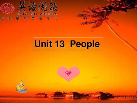 Unit 13 People.