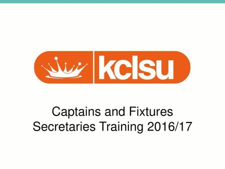 Captains and Fixtures Secretaries Training 2016/17