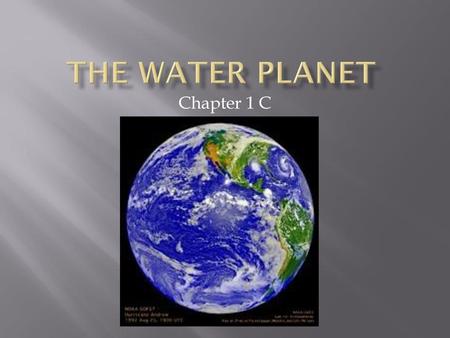 The Water Planet Chapter 1 C.