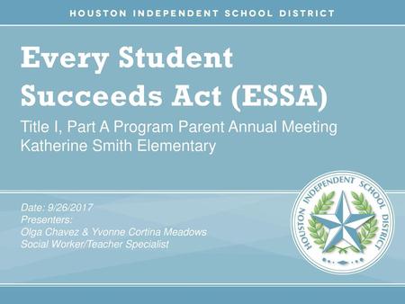 Every Student Succeeds Act (ESSA)