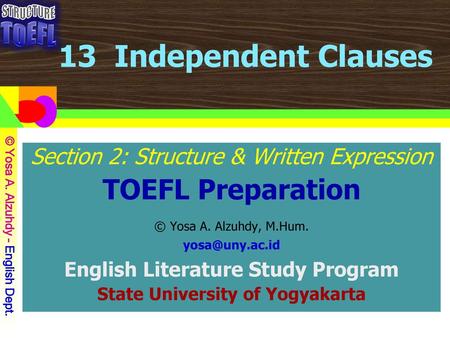 English Literature Study Program State University of Yogyakarta