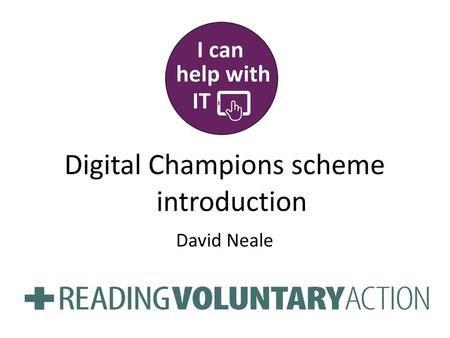 Digital Champions scheme introduction