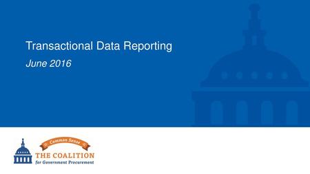 Transactional Data Reporting