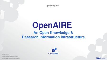 An Open Knowledge & Research Information Infrastructure