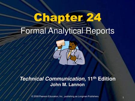 Formal Analytical Reports