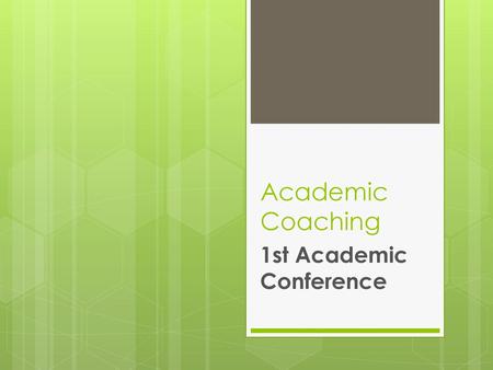 1st Academic Conference