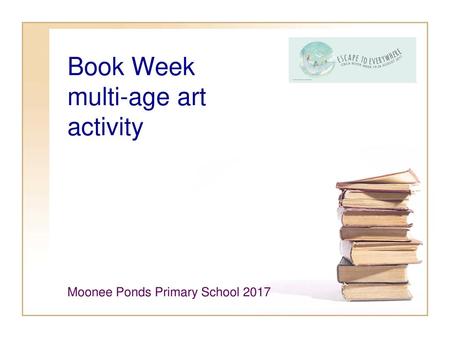 Book Week multi-age art activity