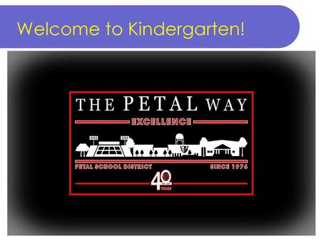 Welcome to Kindergarten!