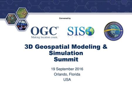 3D Geospatial Modeling & Simulation Summit