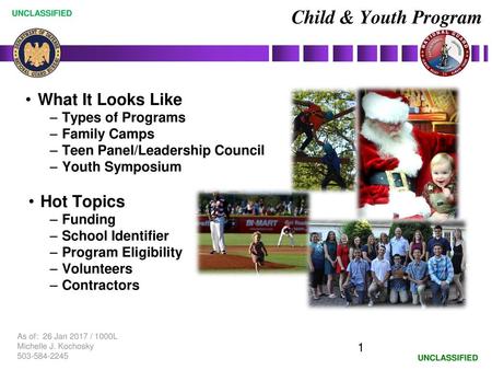 Child & Youth Program What It Looks Like Hot Topics Types of Programs