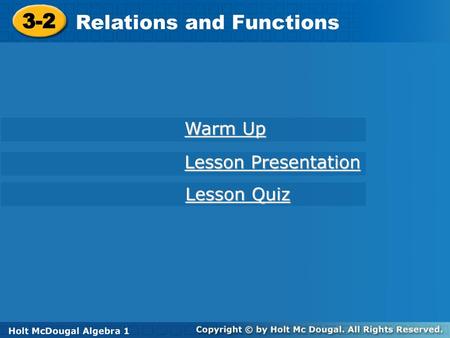 Relations and Functions