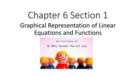 Graphical Representation of Linear Equations and Functions