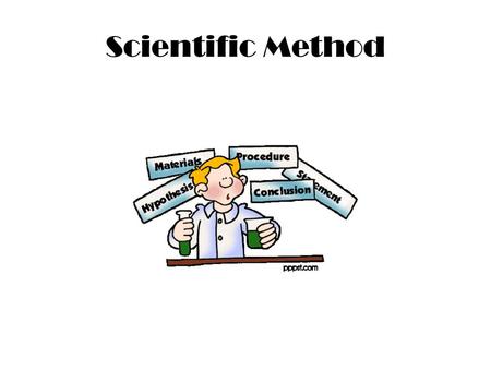 Scientific Method.