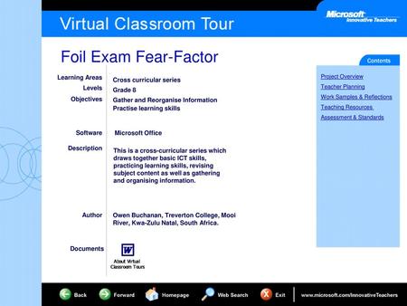 Learning Areas Levels Objectives Software Description Author