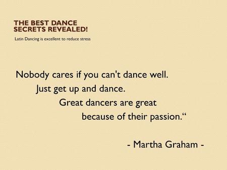 The Best Dance Secrets Revealed!