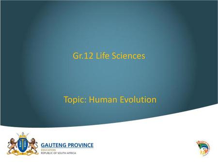 Topic: Human Evolution