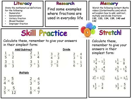 Literacy Research Memory Skill Practice Stretch!