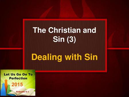 The Christian and Sin (3)