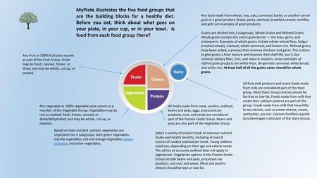 All foods made from meat, poultry, seafood, beans and peas, eggs, processed soy products, nuts, and seeds are considered part of the Protein Foods Group.