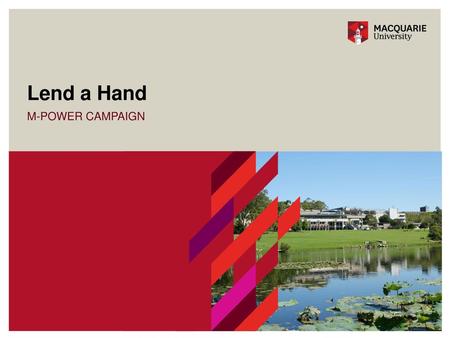 Lend a Hand M-POWER CAMPAIGN