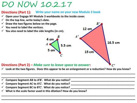 DO NOW Directions (Part 1):