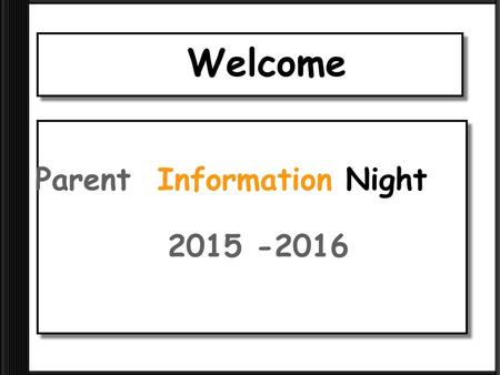 Parent Information Night