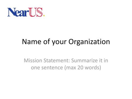 Name of your Organization