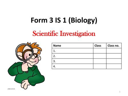 Scientific Investigation