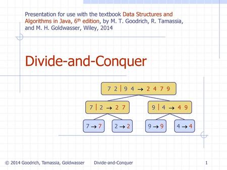 Divide-and-Conquer 6/30/2018 9:16 AM