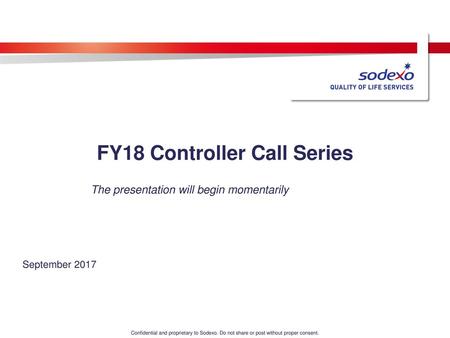 FY18 Controller Call Series