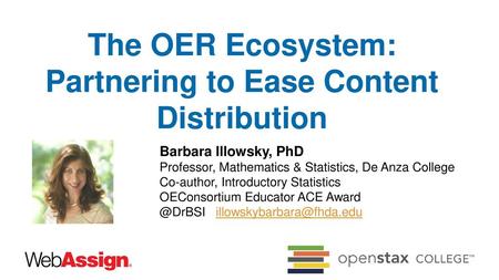 The OER Ecosystem: Partnering to Ease Content Distribution