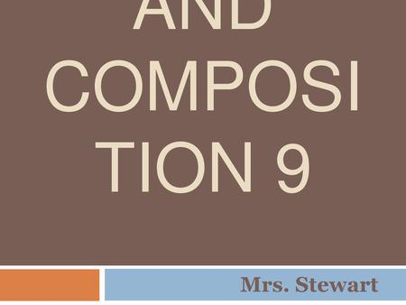 English and Composition 9