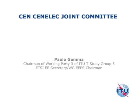 CEN CENELEC Joint committee