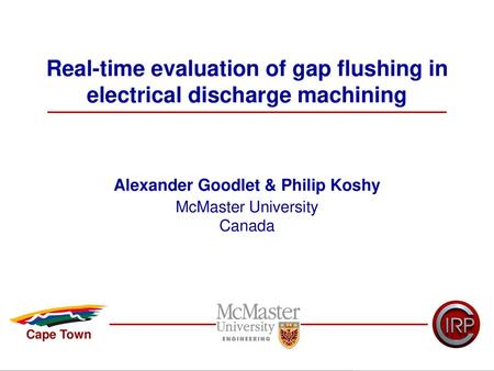 Real-time evaluation of gap flushing in electrical discharge machining