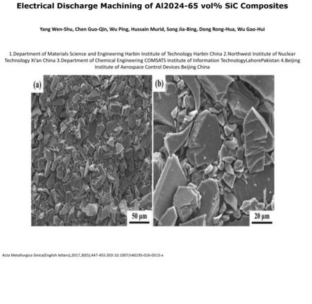 Electrical Discharge Machining of Al vol% SiC Composites