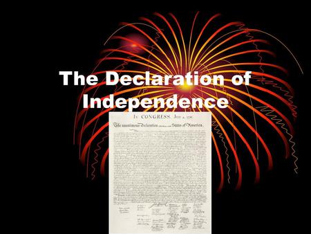 The Declaration of Independence