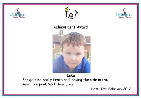 Achievement Award Luke