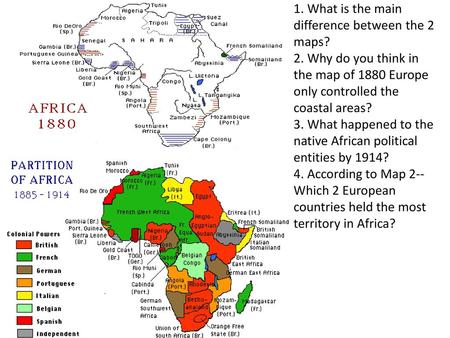 1. What is the main difference between the 2 maps?