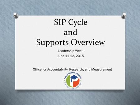 SIP Cycle and Supports Overview