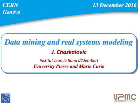 Data mining and real systems modeling