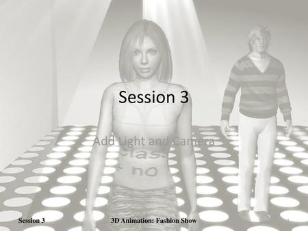 3D Animation: Fashion Show