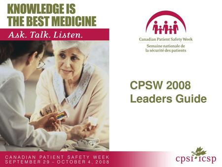 CPSW 2008 Leaders Guide.