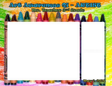 Art Awareness Q1 – ARTIST