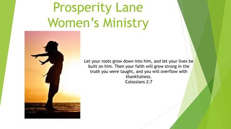 Prosperity Lane Women’s Ministry