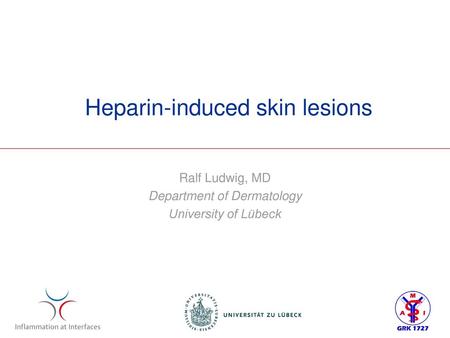 Heparin-induced skin lesions